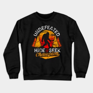 Bigfoot shirt Undefeated Hide & Seek Sasquatch Yeti Gift Crewneck Sweatshirt